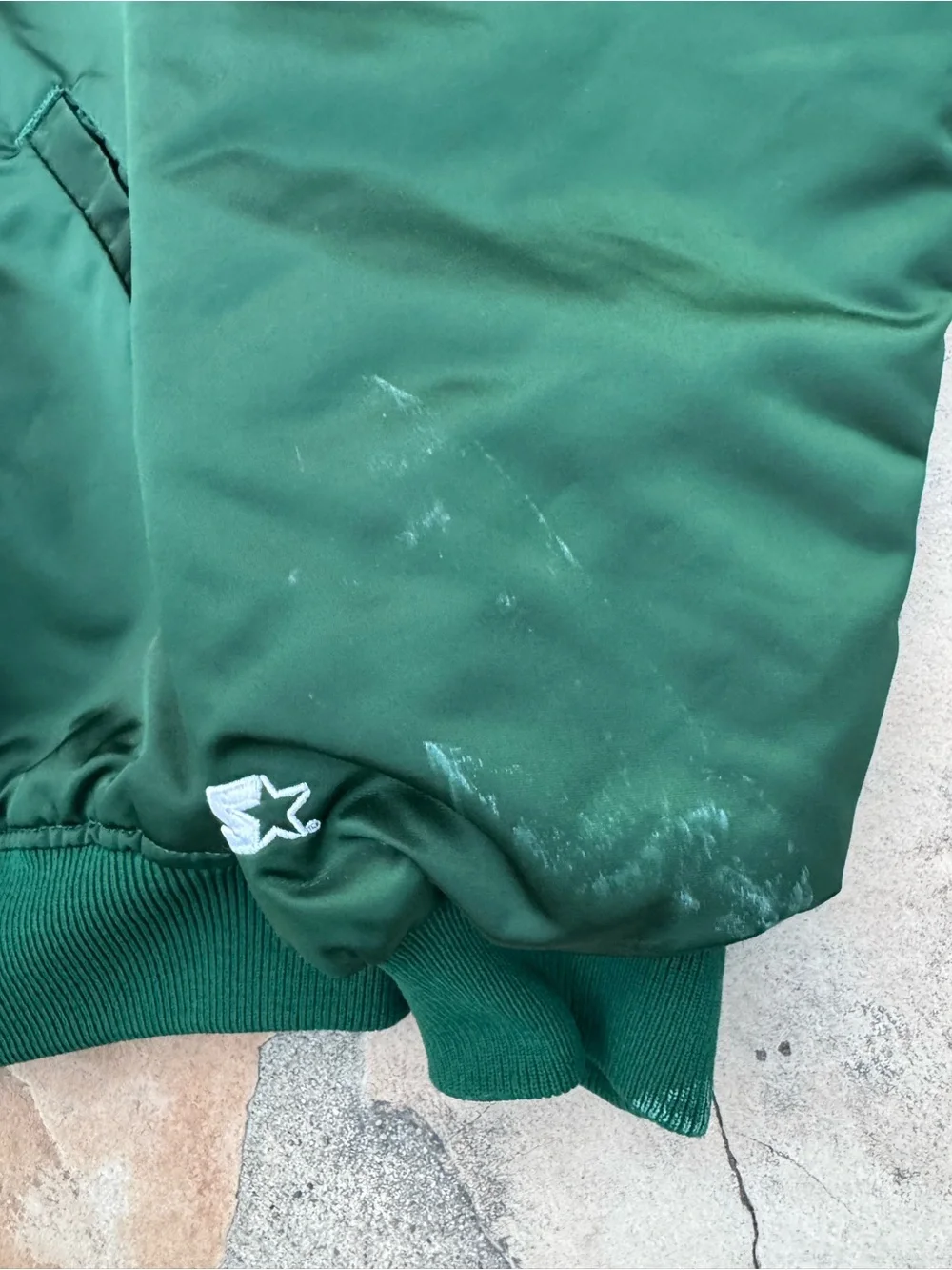 Vtg 1990 Starter Oakland Athletics Script Spellout Diamond Collection XL Jacket